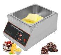 500W Commercial Chocolate Melting Machine, 12kg Stainless Steel Tempering Pot, 0-95℃ Tabletop Melter for Bakery, Restaurant - Single Slot