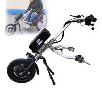 500W Handbike Elettrica per Sedia a Rotelle, Propulsore Anteriore Elettronico Anteriore per Carrozzina,Attacco Elettrica Handcycle con 48V 15 Ah/17 Ah Batteria al Litio, Autonomia 60/70 Km,B15Ah