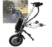 500W Handbike Elettrica per Sedia a Rotelle, Propulsore Anteriore Elettronico Anteriore per Carrozzina, Dispositivo Traino Carrozzina, 3 Velocità, Batteria 48V 17 Ah, Autonomia 70 Km,A
