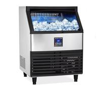 500W Macchina del Ghiaccio Professionale 120kg/24h Macchina per Ghiaccio da Tavolo Commerciale Fabbricatore Ghiaccio con Schermo LCD Macchina Ghiaccio,per Casa/Ufficio/Ristorante/Bar/Caffetteria