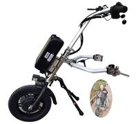 500W Propulsore Elettronico Anteriore per Carrozzina,Dispositivo Di Traino Per Sedia A Rotelle (Manuale → Elettrico), Trazione Anteriore Per Handbike, Autonomia 60/70 Km, 3 Velocità,B17Ah