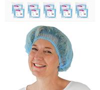 500x ARNOMED® Cuffie Monouso per Capelli 52 CM Blu, Cuffia Monouso per la Testa, Copricapo per Chirurgiche, Doccia & Igiene -Cuffie Usa & Getta Capelli, Retine per Capellii Alimentari