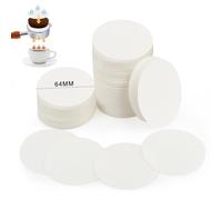 500x Filtri Caffè in Carta 64mm per Macchine da Caffè Caffettiere, Pacco di Filtri di Ricambio per Caffettiere Moka Pot compatibile con AeroPress, macchina americano