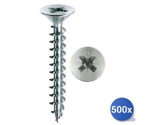 500x Vite Autofilettante Per Truciolare Panelvit Chromiting&Reg; Mustad Tsp Pz