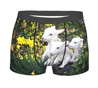 501 Animali da Pecora Uomo Intimo Aderenti Intimo Boxer Elastico Boxer Slip Flessibile Mutande XXL