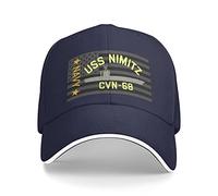 501 Berretto da Baseball USS Nimitz Cvn-68 Cappello Uomo Unisex Cappelli Visiera Cotone Berretto da Baseball per Viaggi, unità, Golf