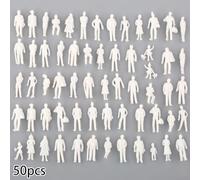 50100Pcs 1 75 Scala Modello Architettonico Figure Umane in Miniatura per Treni Ferroviari e Decorazione della Tavola di Sabbia, Figure Artigianali in Plastica (50 Pezzi)