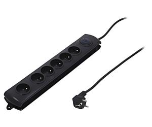 50112 Presa elettrica: presa di sicurezza: 6 250VAC 10A nero QOLTEC