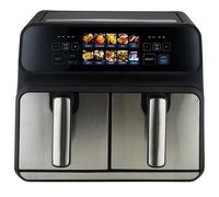 ProfiCook PC-FR 1287 H Doppia 8 L Indipendente 2200 W Friggitrice ad aria calda Nero, Acciaio inox