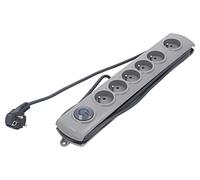 50166-QOL1 50166 Presa elettrica: Prese di sicurezza: 6 230VAC 10A grigio 3 m...
