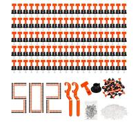 502 pezzi Distanziatori per Piastrelle Livellatori per Piastrelle Cunei per Piastrelle con Croci di Piastrelle 2 mm e 3 mm Chiave per piastrelle per Piastrelle da Parete e da Pavimento Riutilizzabile