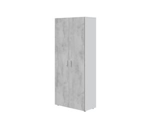 502306 Q.TA' 1 KIT MOBILE MULTIUSO 80X37XH182 CM BIANCO CEMENTO