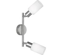 502415 Q.TA' 1 BARRA 2 FARETTI MARS E14 ACCIAIO/VETRO