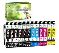502XL Cartucce d'inchiostro Sostituzione Compatibili per Epson 502 XL Multipack per Epson Expression Home XP-5100 XP5100 XP-5105 XP-5150 XP-5155 Workforce WF-2860 WF-2865 WF-2880 WF-2885 (12-Pack)