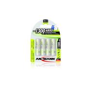 ANS 4X1300 NH - maxE, batteria NiMh, AA (Mignon), 1300 mAh, confezione da 4 pezz