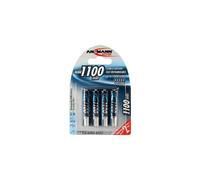 ANS NH 4X1100 - Batteria NiMh, AAA (micro), 1100 mAh, confezione da 4