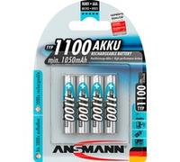 ANS NH 4X1100 - Batteria NiMh, AAA (micro), 1100 mAh, confezione da 4