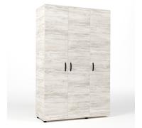 503561 Q.TA' 1 KIT ARMADIO 3 ANTE 120X52X205 CM BIANCO VEN.K083