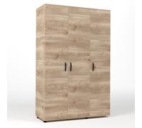 Armadio guardaroba rovere 3 ante 4 ripiani Armadi in legno camera da letto