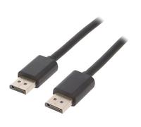 50361 cavo connettore Displayport, su entrambi i lati 1,8 m nero QOLTEC
