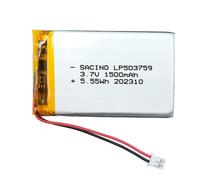 EFASO 503759 - Batteria ricaricabile 3,7 V, 1500 mAh, per Steelseries Arctis 7 Wireless Gaming Headset,PCM Protezione JST PH2.0-2PIN