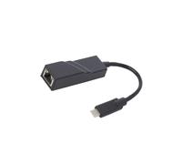 50378 Adattatore USB 3.1 RJ45 Femmina, Connettore USB C 0,2m Colore: Nero QOLTEC