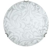 503929 Q.TA' 5 PLAFONIERA DANIEL 40 2XE27 LASTRA BIANCO SABBIATO