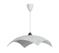 503931 Q.TA' 1 LAMPADA SOSP DANIEL 50X50 1XE27 VETRO LASTRA BIANCO