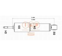 504-18013 IAP QUALITY PARTS Ammortizzatore per SSANGYONG