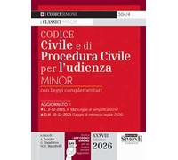 504/4 Codice Civile e di Procedura Civile per l’udienza Minor 2026
