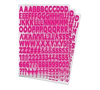 504 lettere e numeri termoadesivi da 2,5 cm, lettere dell'alfabeto, numeri, tessuto in vinile, fai da te, per maglie sportive, magliette, vestiti, slogan, stampa, artigianato, decorazione (10 colori