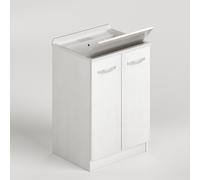 504426 Q.TA' 1 LAUNDRY LAVATOIO 2A 61X50X86 CM BIANCO FRASSINO
