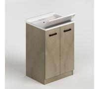 Laundry lavatoio 2a 61x50x86 cm argilla