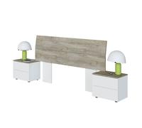 504458 Q.TA' 1 KIT TESTIERA LETTO MATR +2 COMODINI BIA ARTIK ROV