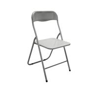 Sedia Pieghevole Metallo Polo Bianco 6 Pezzi