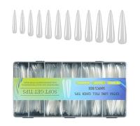 504pcs Pieno Coperture False Unghie Suggerimenti Square French Fake Off Gel Extension Suggerimenti Premere Su Forniture Professionale Salone Nail Estensione Gel