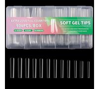 504x/set Punte Trasparenti Per Unghie Gel Morbidi Extra Lunghe Copertura Forniture Finte Artificiali Acriliche