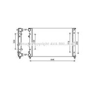 50502127 - Radiatore Alfa Romeo 147 1.6 Benzina (FISSAGGIO CLIMA DIVERSO) 2006