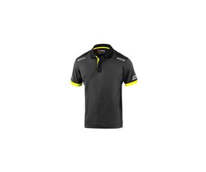 505227 Q.TA' 1 SPARCO POLO TOLEDO GREY YELLOW TG L