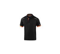 505234 Q.TA' 1 SPARCO POLO TOLEDO BLACK ORANGE TG XL