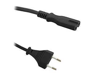 50547 Cavo 2x0,5mm² CEE 7/16 (C) maschio, IEC C7 femmina 1,4m QOLTEC