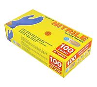 506.19 guanti protettivi taglia: 7,S blu nitrile 100 pz. PG TOOLS