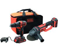 506024 Q.TA' 1 B+D KIT TRAPANO AVV + SMERIGLIATRICE BCK24D2S-QW 18V