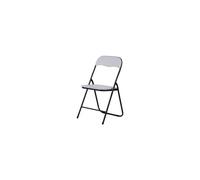 Sedia Pieghevole Polo Nero Bianco 6 Pezzi