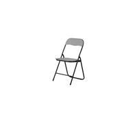 Sedia Pieghevole Polo Nero Grigiochiaro 6 Pezzi