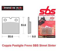 506LS - Pastiglie Freno Post. SBS Sinter per MOTO-GUZZI SP III 1000 dal 1988 >92
