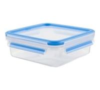 EMSA Clip & Close 508536 Contenitore SCATOLA per ALIMENTI salva freschezza quadrato 0,85 Litro ERMETICO con guarnizione salva goccia e freschezza