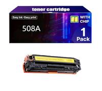 508A 508X Set di Cartucce di Toner di Ricambio per HP 508A 508X CF360A CF361A CF362A CF363A per HP M552DN M553N M553X M553DN M576 M577f M577z M577dn Stampanti,Y-1 pcs