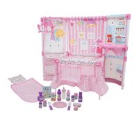 509 set di mobili per bambole rosa BNB - 14 '' bambola per baby incorporato e gioca ad accessori per cortile per bambini finta set da gioco per il so