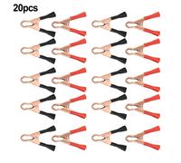 50A Auto Alligatore Clip Batteria Pinze Coccodrillo Clip 80mm Rosso E Nero